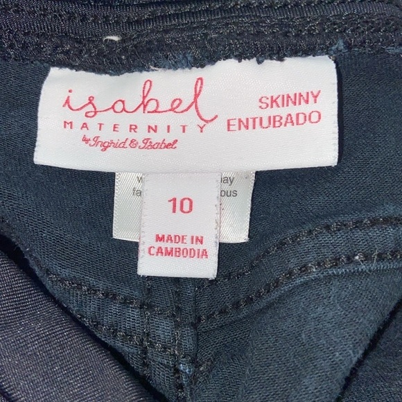 Isabel Women’s Maternity Isabel Skinny Black Jeans Size 10 - Picture 9 of 9